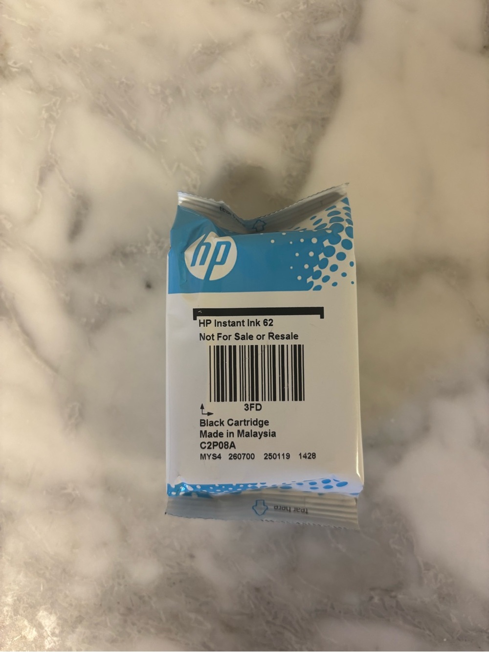 HP Black Instant Ink 62